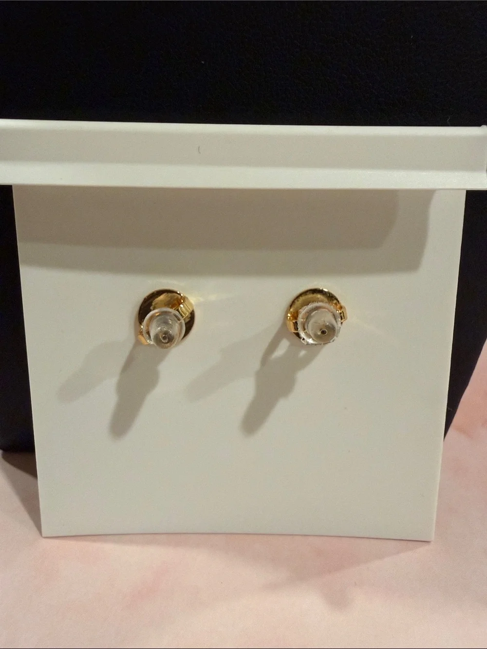 Tory Burch | Shiny Gold Plated Bow Drop Earrings with Logo Charm